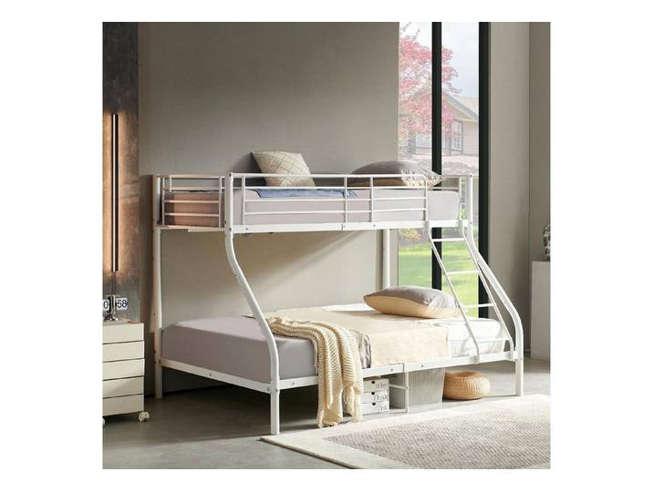 LuxusKollektion Jugendbett Etagenbett Metall Weiss 90x200 140x200
