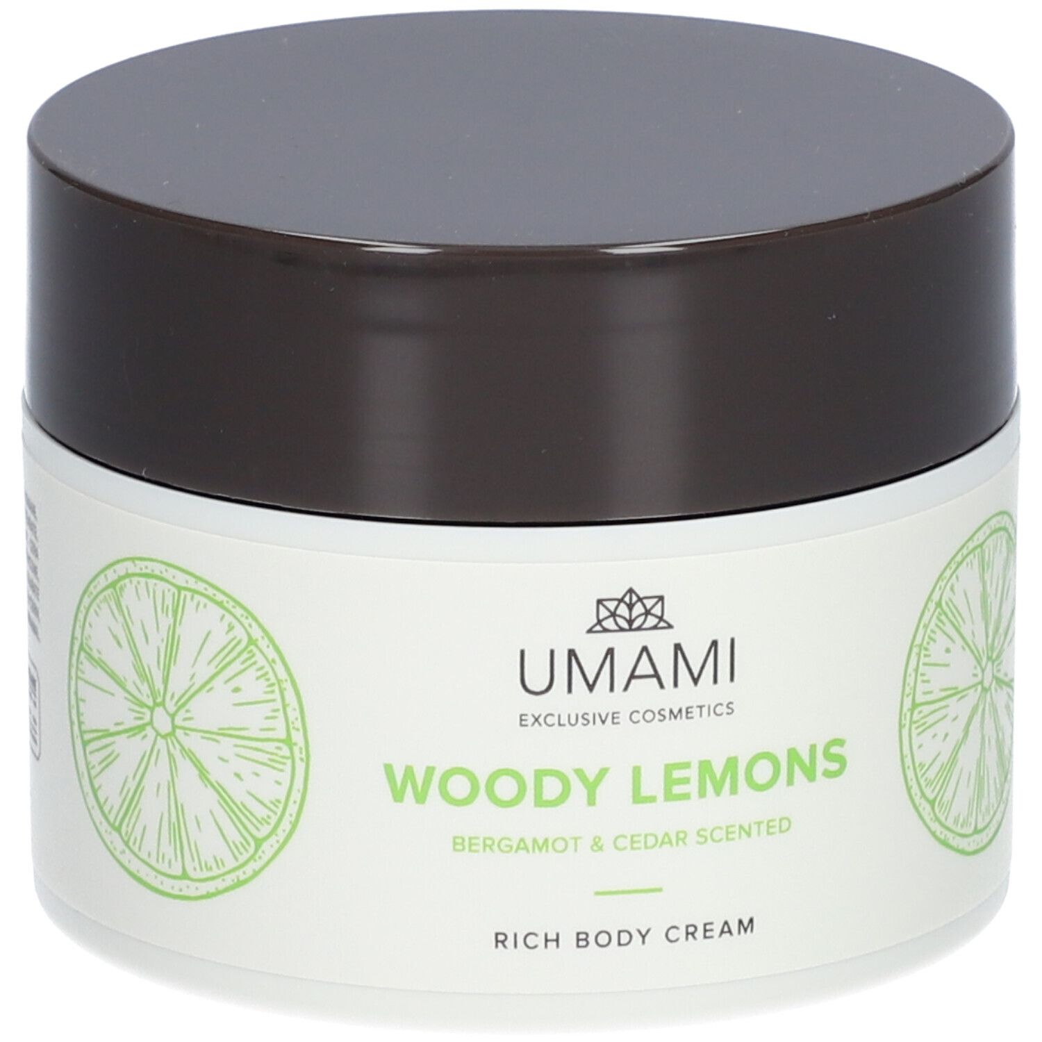 Umami Woody Lemons Rich Body Cream Bergamot & Ceder 250 ml Creme
