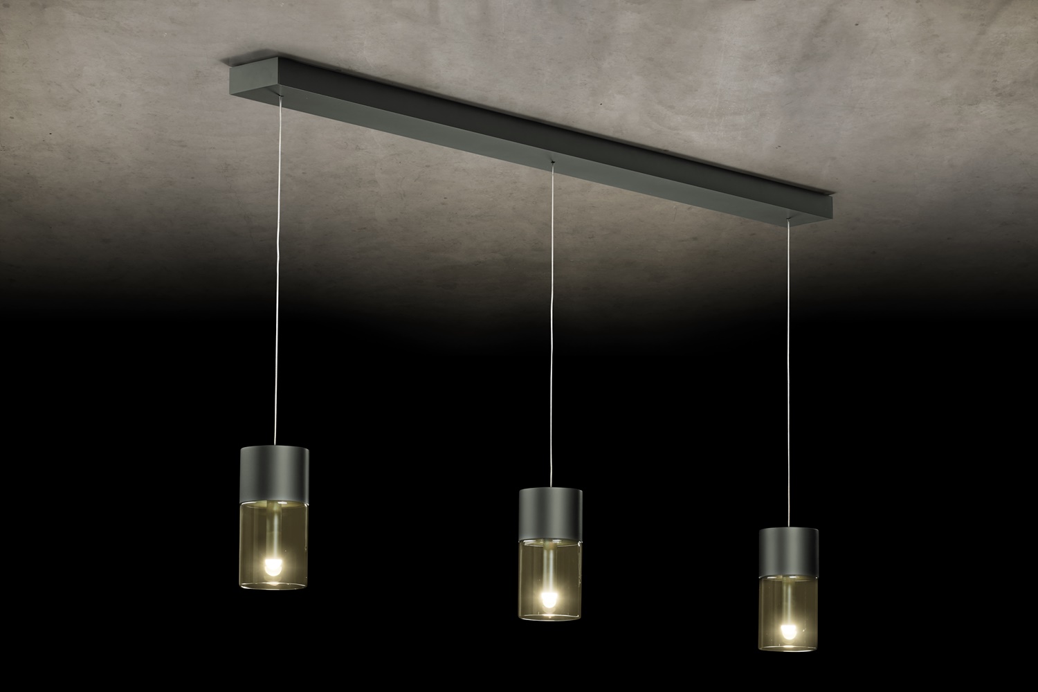 Holtkötter PLATIN 3er-LED-Pendelleuchte AURA 2023-3-62 4251322751446