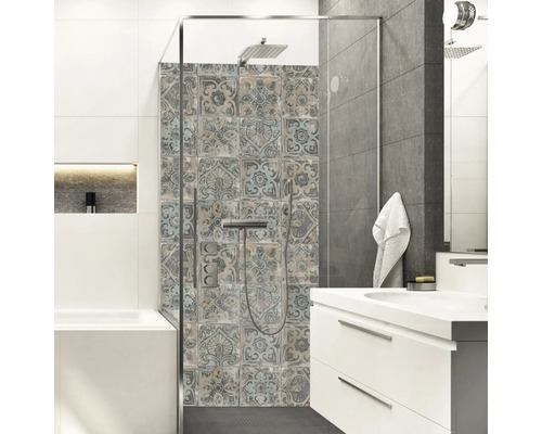 mySPOTTI Duschrückwand Shower Jessica Fliesenoptik 255 x 100 cm SH-255100-1856-HB
