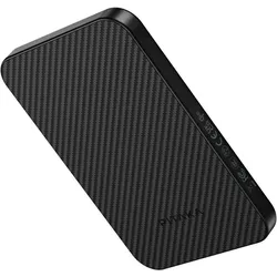 Pitaka Powerbank Aramid Fiber Qi2 MagSafe black-grey (5000 mAh, 20 W), Powerbank, Schwarz, Grau