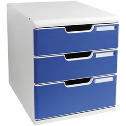 EXACOMPTA Schubladenbox »Classic Modulo« 3 Schubladen grau, 28.8x32x35 cm