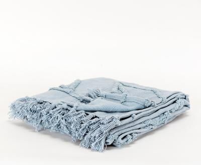 Rizzy Home Vining Botanical Textured Cotton Throw