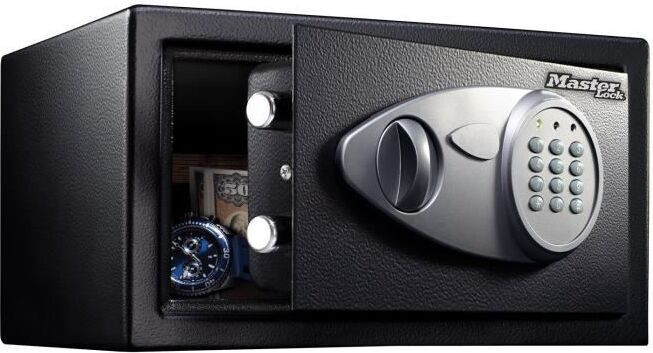 Master Lock X041ML Tresor met elektronisch programmeerbaar slot, 11 liter, inclusief 2 noodsleutels en bevestigingsset