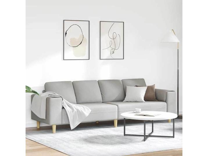 Gris Canapé minimaliste Sofa salon/bureau - JILLE'S®Canapé de salon Gris nuage 250x77x76cm Polyester MEU3015741416301