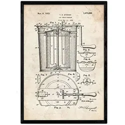 POSTER Eis Gefrierschrank Patent A3 Rahmenlos