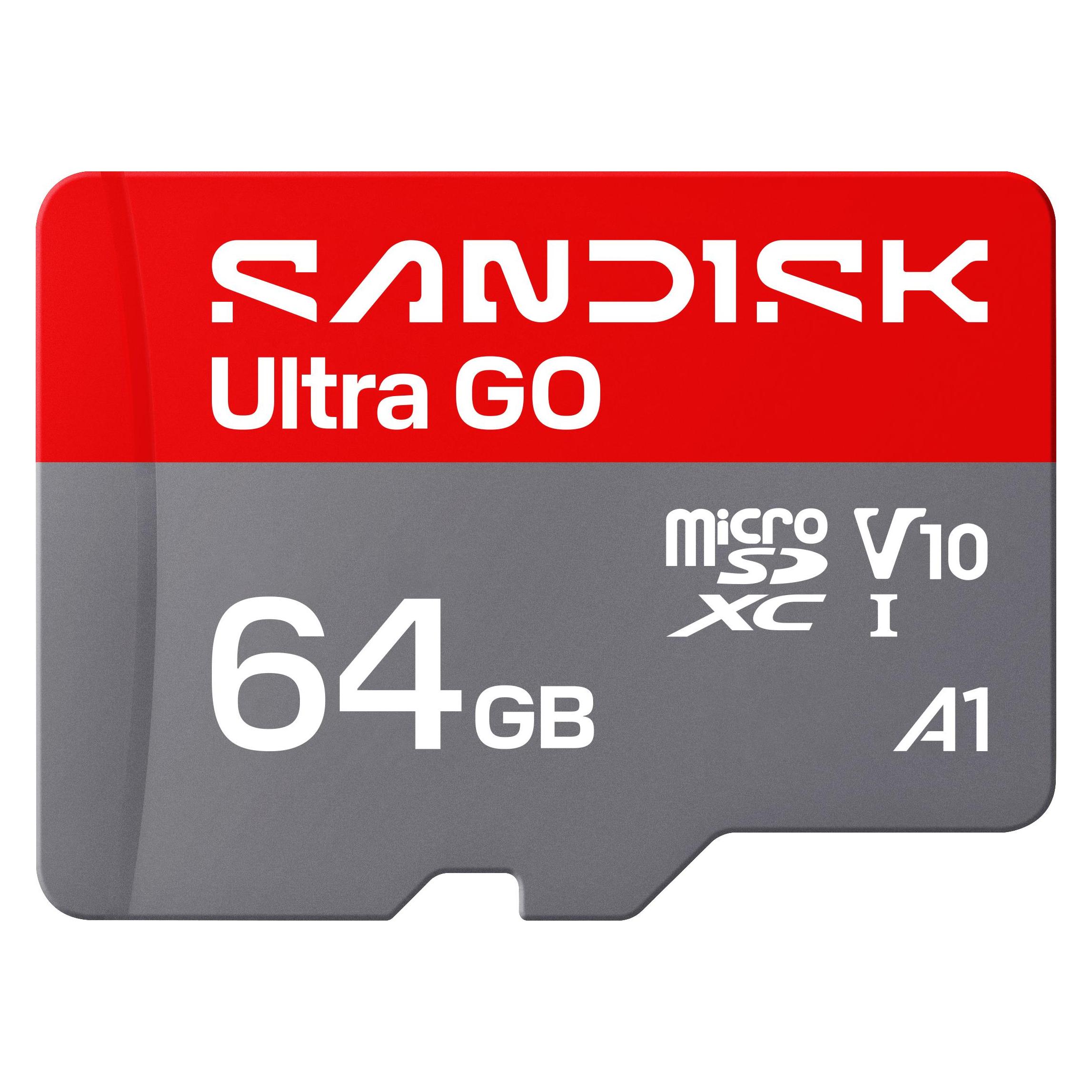 Sandisk Ultra Go (64 GB, microSDXC, U1, UHS-I) (SDSQUGN-064G-GN6MN)