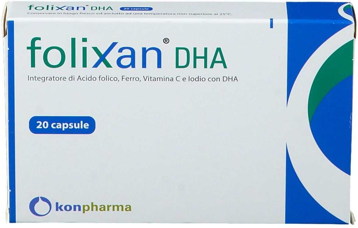 KONPHARMA Srl Folixan DHA, 20 Capsule