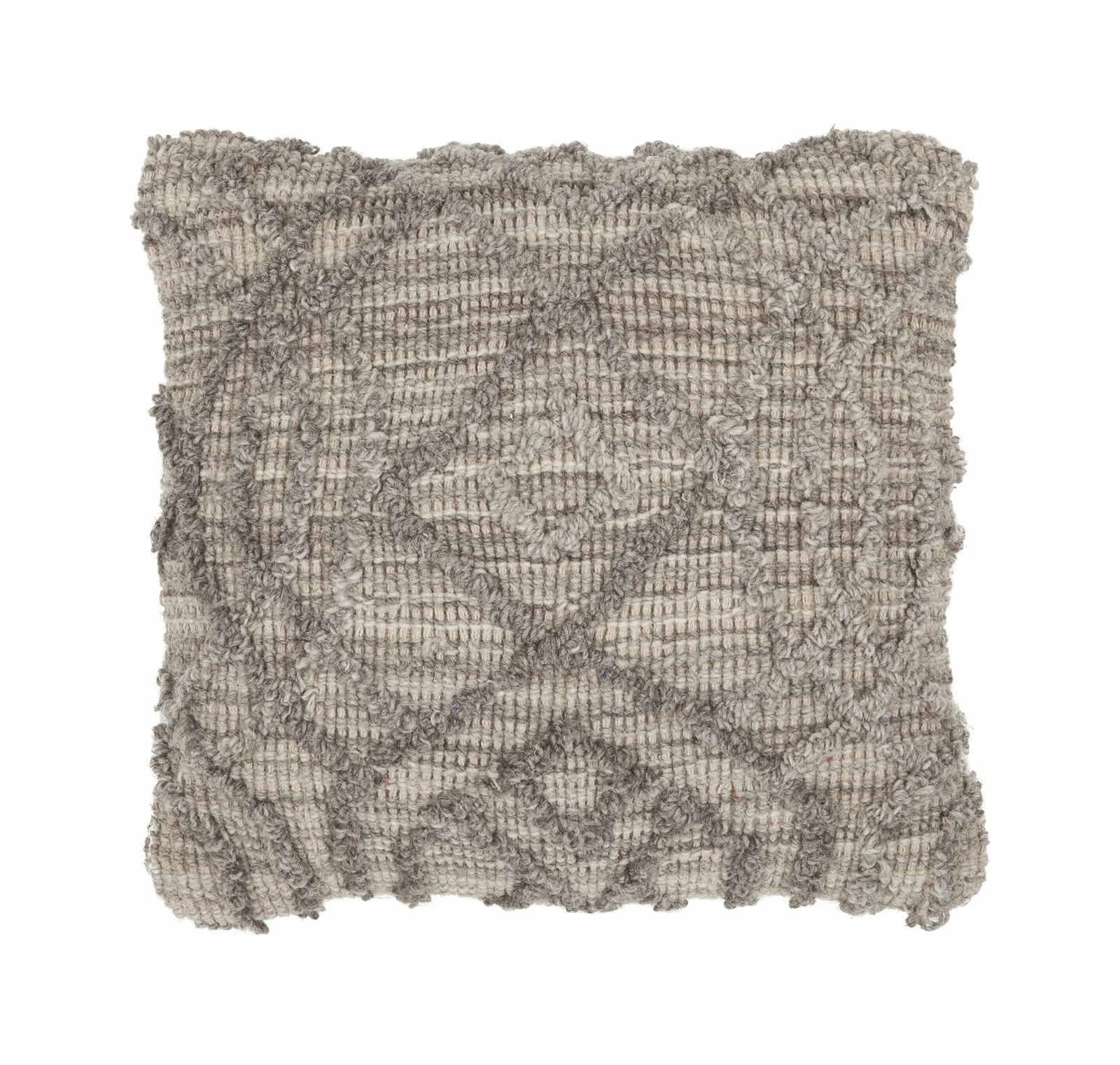 MUST Living Kussen Angel 45 x 45 cm - Naturel / Grijs