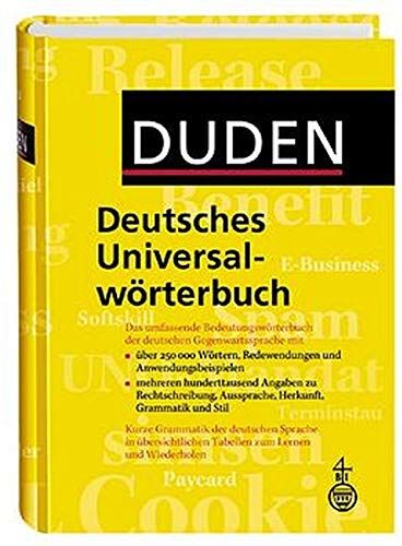 Dudenredaktion - Duden - Deutsches Universalwörterbuch: Das umfassende Bedeutungswörterbuch der deutschen Gegenwartssprache - Preis vom 11.10.2026 03:10:56 h
