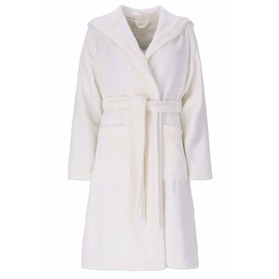 Bademantel BUGATTI Gr. M, beige (ecru), M, 50% Baumwolle, 50% Polyester, Hausmäntel, Bademantel, im edlen Design