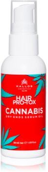 Kallos Hair Pro-Tox Cannabis sérum oleoso para as pontas do cabelo seco 50 ml. Hair Pro-Tox Cannabis