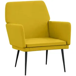 vidaXL Sessel Gelb 62x79x79 cm Samt