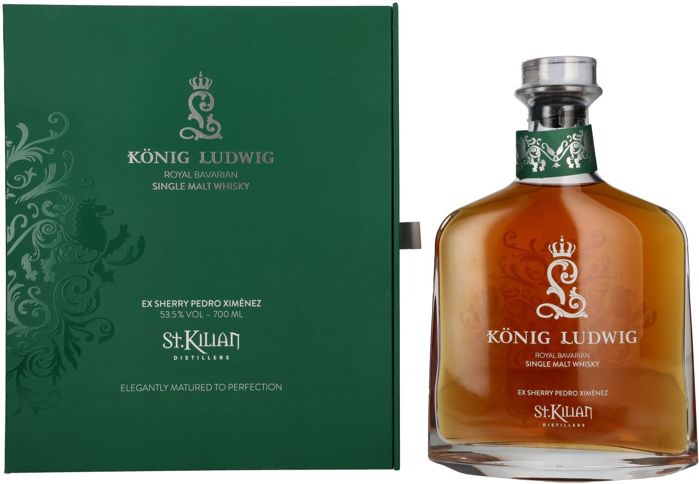 St. Kilian KÖNIG LUDWIG Single Malt Whisky Ex-Sherry Pedro Ximénez 53,5% Vol. 0,7l in Geschenkbox