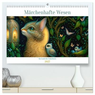 Märchenhafte Wesen - Im Land der Fabeltiere (hochwertiger Premium Wandkalender 2027 DIN A2 quer), Kunstdruck in Hochglanz