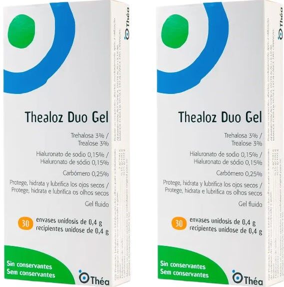 THEALOZ Duo Gel Ojos Secos 2x30 uds