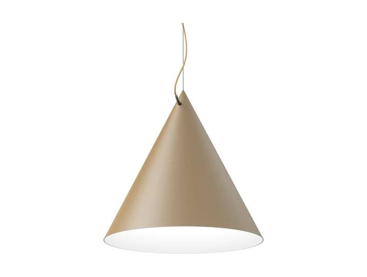 Noon Suspension Castor 60 cm Beige-beige clair-argenté