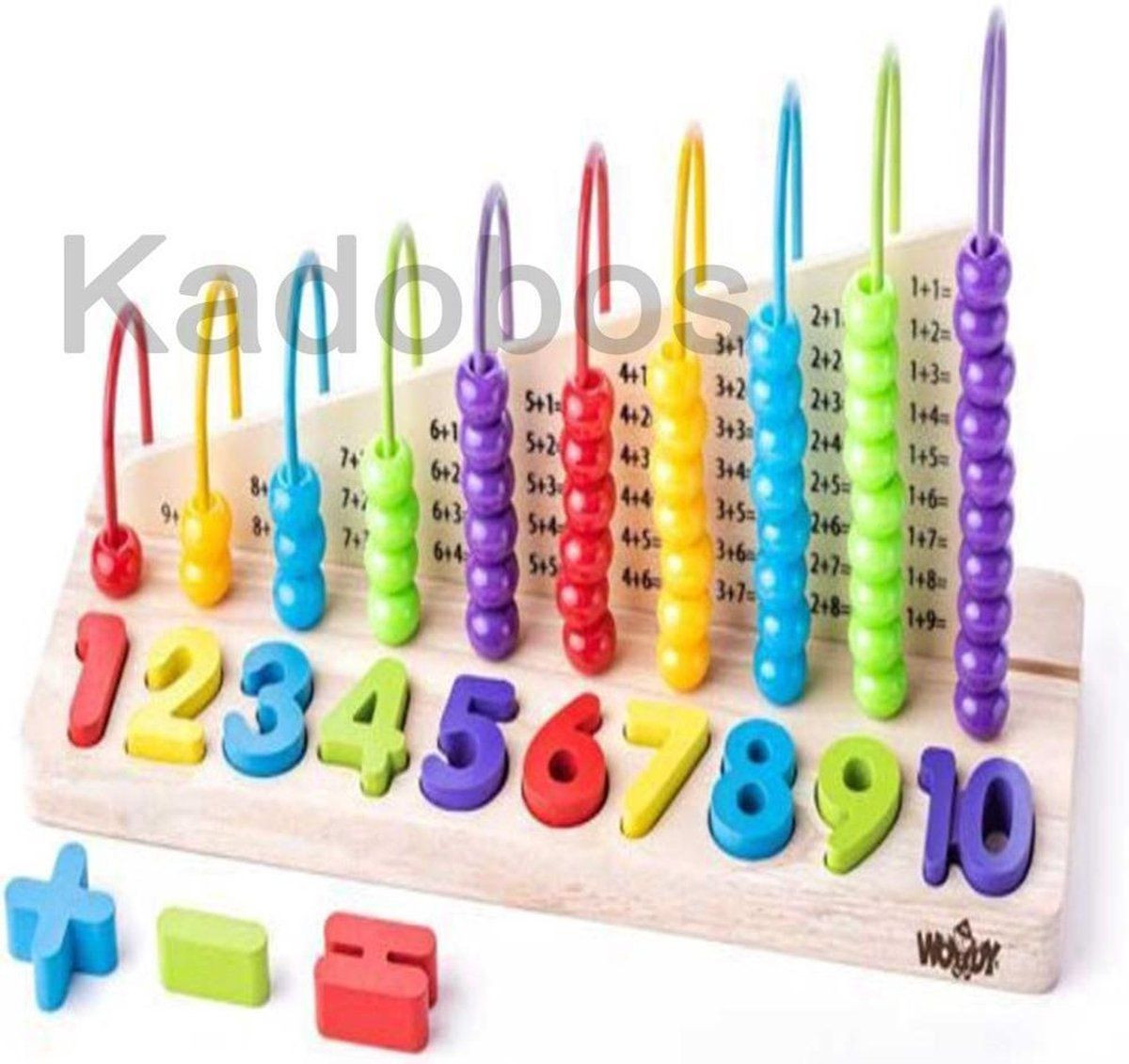 Woody telraam 90220 - Educatief houten telraam