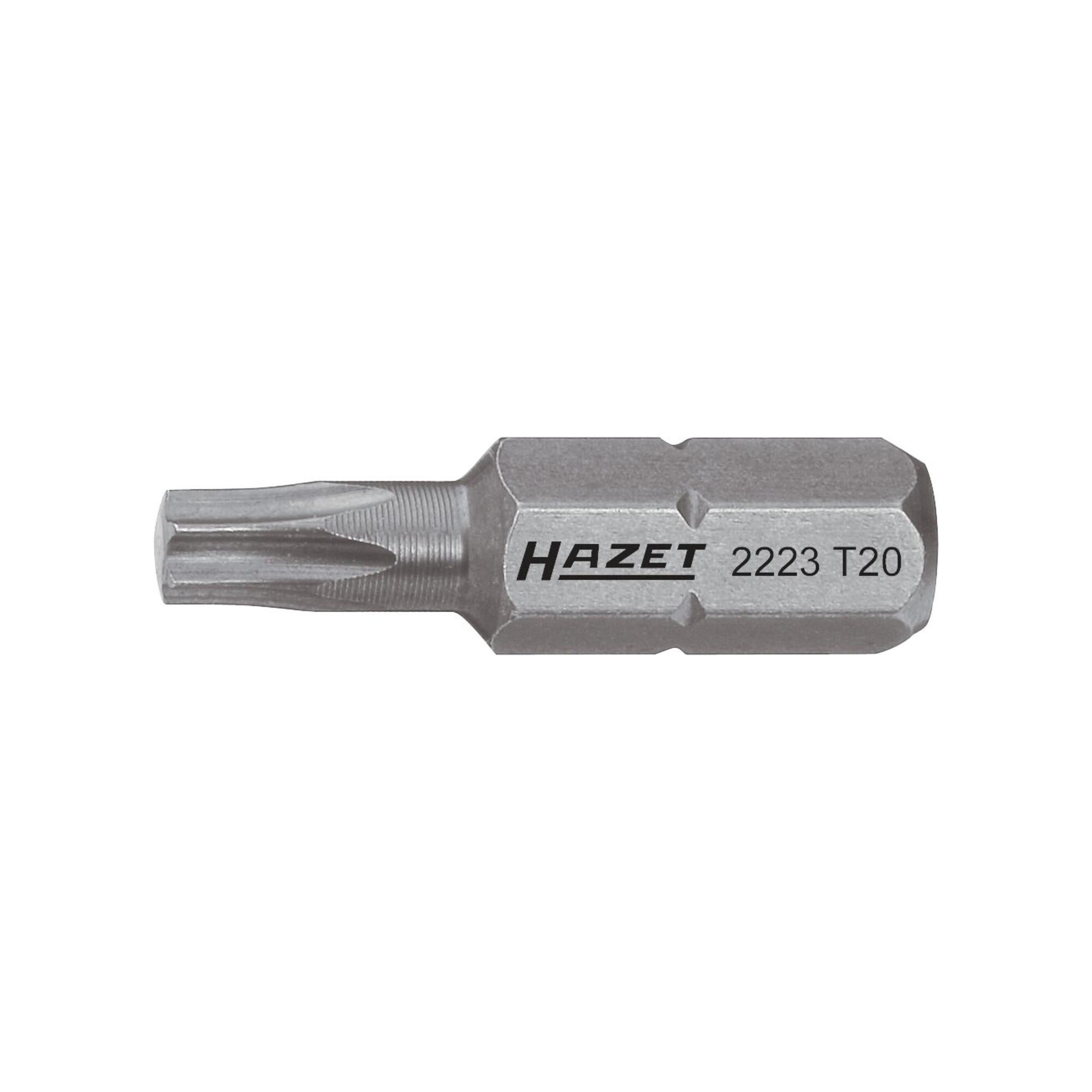 HAZET Bit 2223-T7 Sechskant massiv 6,3 (1/4 Zoll) Innen TX Profil T7)