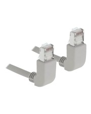 Delock Netzwerkkabel RJ45 Cat.6A S/FTP oben gewinkelt 2 m Netzwerk CAT 6a SFTP 2 m (83523)
