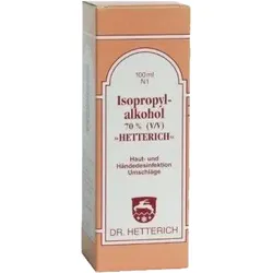 ISOPROPYLALKOHOL 70% V/V Hetterich 100 ml Lösung