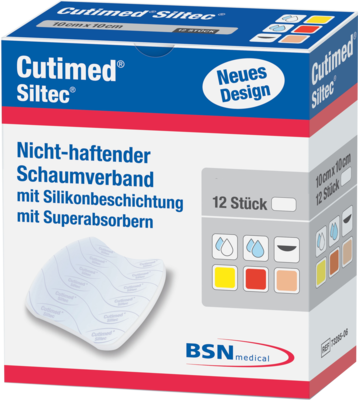BSN medical GmbH CUTIMED Siltec Schaumverb.10x20 cm nicht haftend 12 St 07337990
