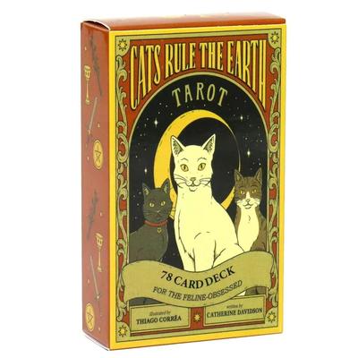 Cats Rule Earth Tarot Deck | 78 Card Professional Divination English Edition Oracle Cats Rule Earth Tarot Deck | 78 Card Professional Divination English Edition Oracle