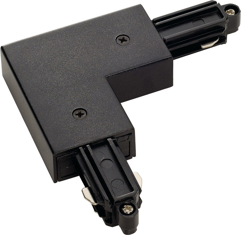 Slv Eckverbinder, Erde Außen, Schwarz - 1 Phasen Stromschienen 230v