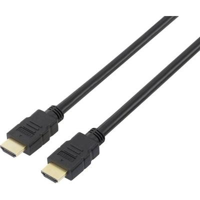 SpeaKa Professional HDMI Anschlusskabel HDMI-A Stecker, HDMI-A Stecker 15.00m Schwarz SP-7870116 Audio Return Channel, vergoldete