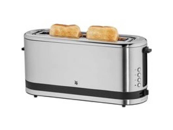 Grille-Pain Kitchenminis Inox Cromargan 900W 1 Fente Extra-Longue 7 Niveaux De Brunissage Réchauffe-Viennoiseries 4 Fonctions