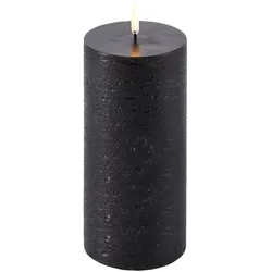 Uyuni LED Stumpenkerze 7,8x15cm Forest Black