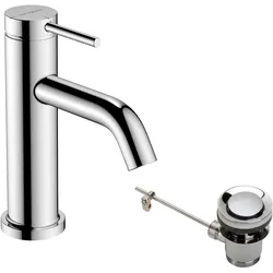 hansgrohe, Duscharmatur + Badewannenarmatur, Tecturis S Einhebel-Waschtischarmatur 80 CoolStart wassersparend+, Ausladung 108 mm, 7
