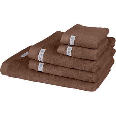 Handtuch Set ROSS "Sinfonie", grau (taupe), 5 Stk., Frottier, Frottier, Obermaterial: 100% Baumwolle, Handtuch-Sets, beinhaltet Handtücher, Badetuch und Gästetücher