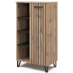 Vicco, Kommode + Sideboard, Amber mit 1 Tür (60.50 x 35 x 110 cm)