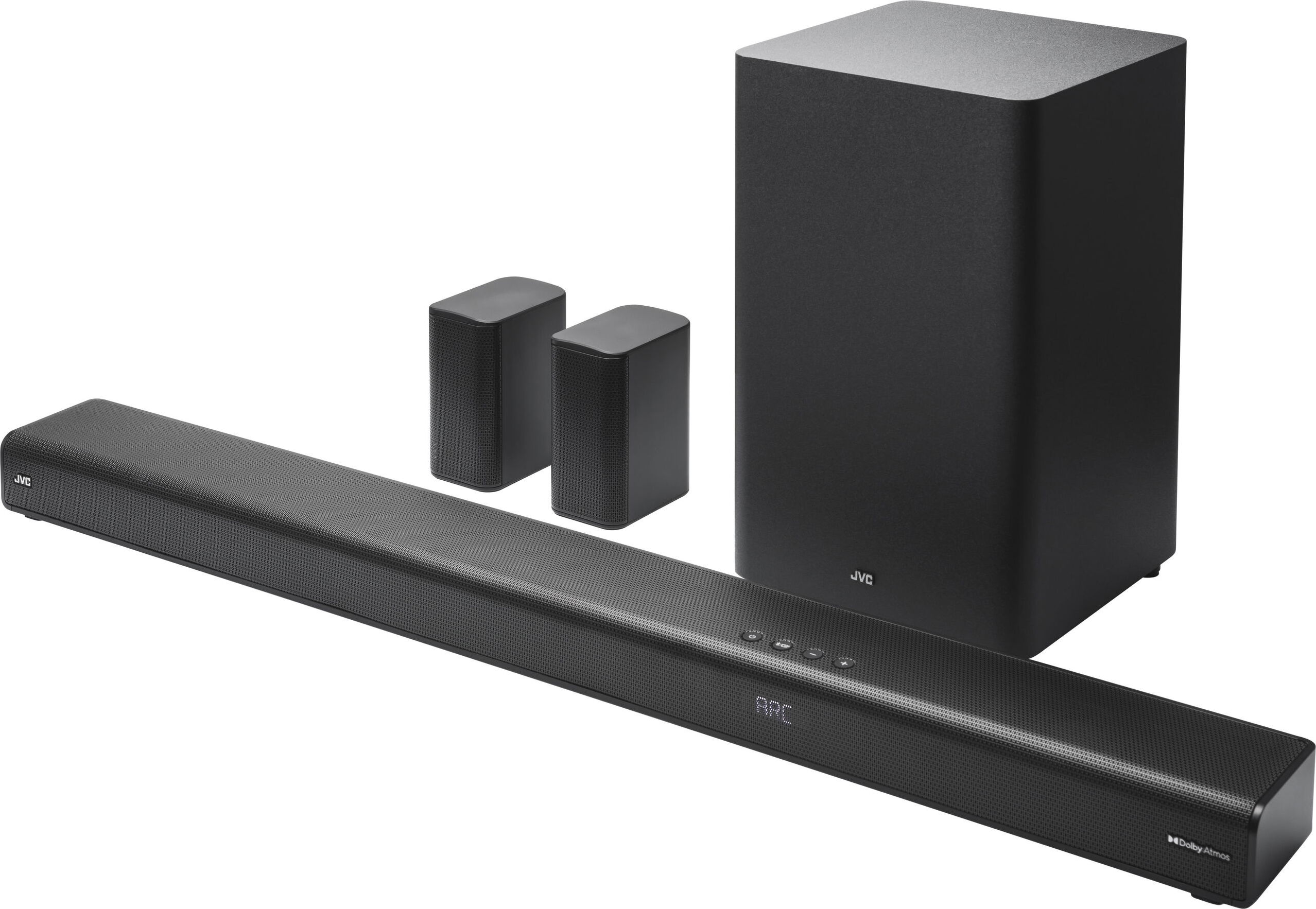 JVC Soundbar Th-E874B 5.1.2 mit kabellosem Subwoofer und Dolby Atmos, 520W