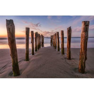 Fototapete PAPERMOON "Strand", bunt, B:4m L:2,6m, Vlies, Tapeten