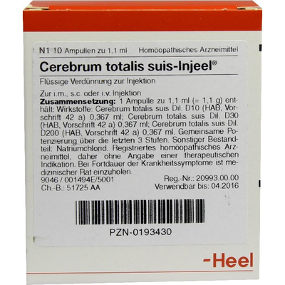Biologische Heilmittel Heel GmbH CEREBRUM TOTALIS suis Injeel Ampullen 10 St 00193430