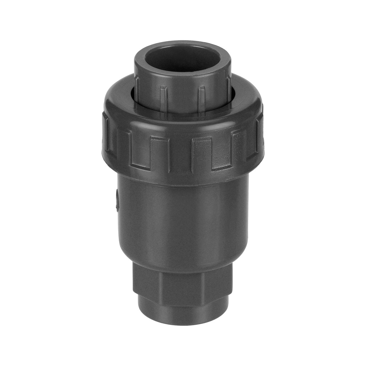 REKUBIK PVC-U Rückschlagventil Überwurfmutter 2x Klebemuffe 25mm x 25mm 1350025