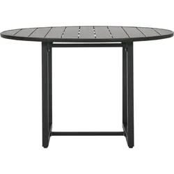 Helo Gartentisch 120 cm rund schwarz