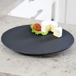 KESPER Buffet-Platte Schiefer, Höhe 8-10 mm, rund, ø: 355 mm