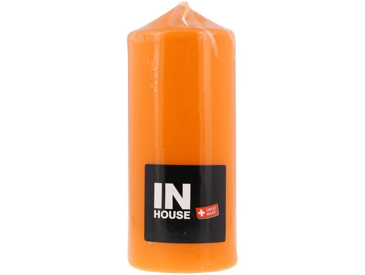 Inhouse Zylinderkerze 80x200mm orange
