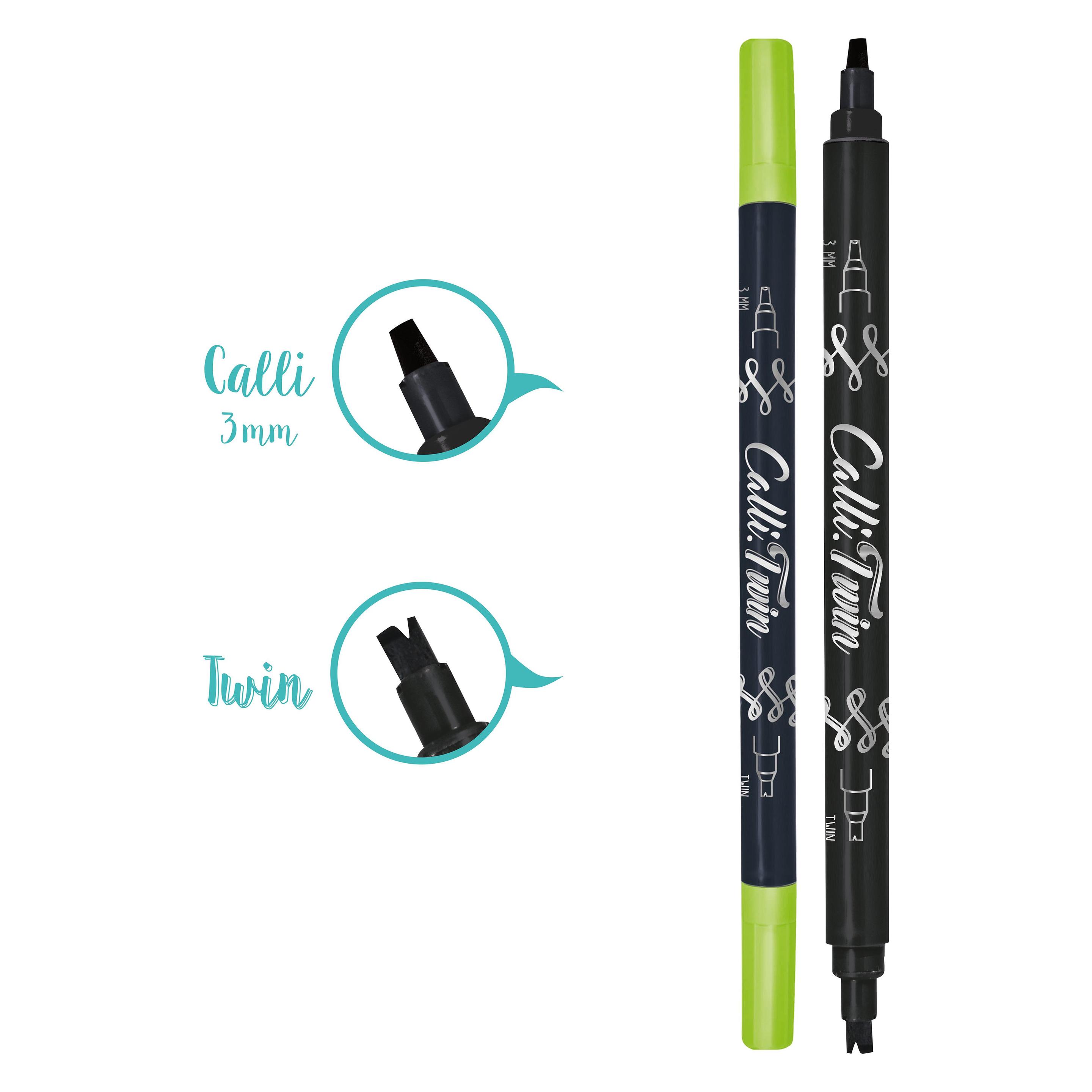 Online Callibrush Pen TWIN 3mm 18603/6 Lime (1x) (18603/6)