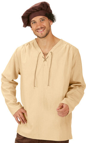 Hemd "Mittelalter" für Herren, beige