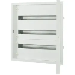 Eaton 283048 Unterputz Flachverteiler komplett, weiß, 24TE pro Reihe, 3 Reihen, Ausführung C BF-U-3/72-C