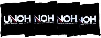 Skip's Garage Northwestern Ohio Racers Black Cornhole Bags