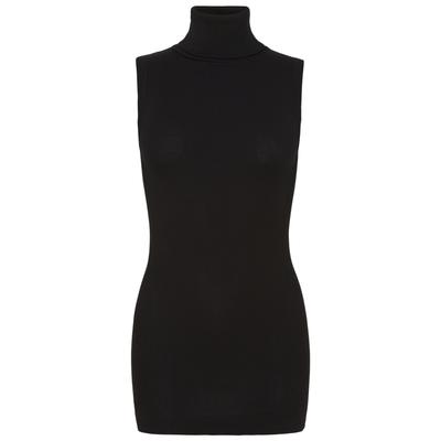Funktionstop SEAMLESS BASIC "Seamless Basic Top Fleur", Damen, Gr. S/M, schwarz, Obermaterial: 100% Baumwolle, Tops