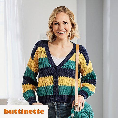 Strickanleitung – Cardigan kurz und kastig Lisa