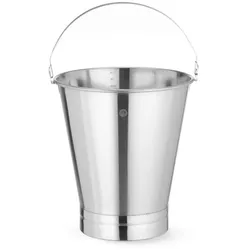 5x Eimer mit verstärktem Boden Profi Line,12L,⌀300x(H)310mm