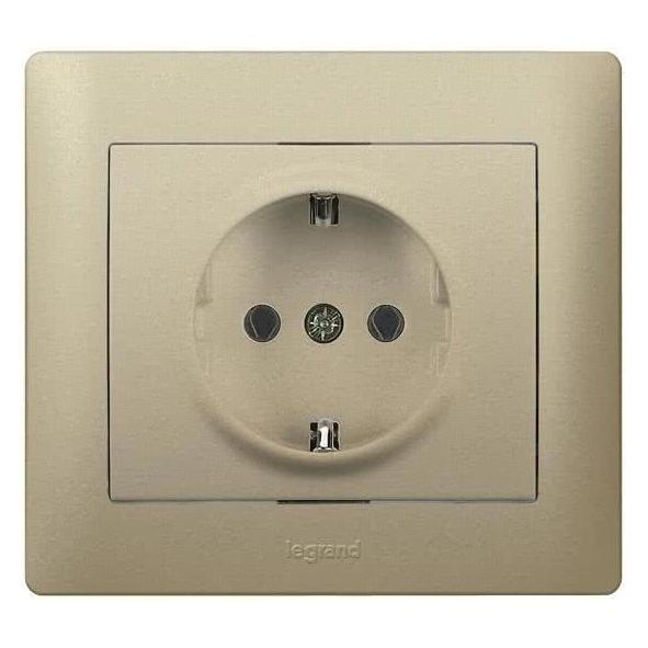 Legrand Galea Schuko-Steckdose Kombi 771462 titanium (771462)