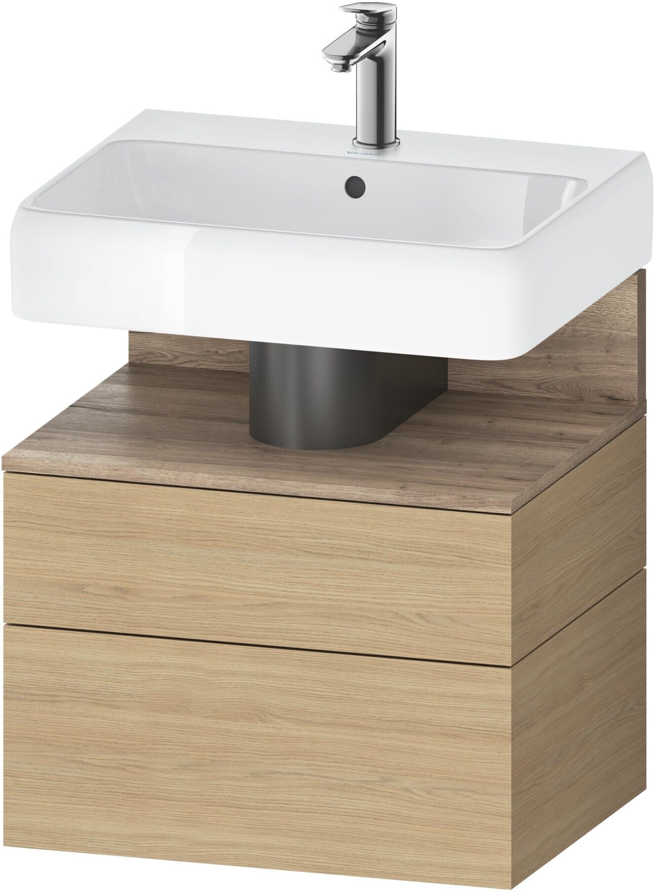 Duravit Waschtischunterschrank Qatego 59x47x59cm, E Ma/E N, 1 Kast, 1 Ausz. (QA4393055300000)
